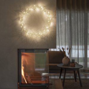 Konstsmide: Wreath Metal Silver